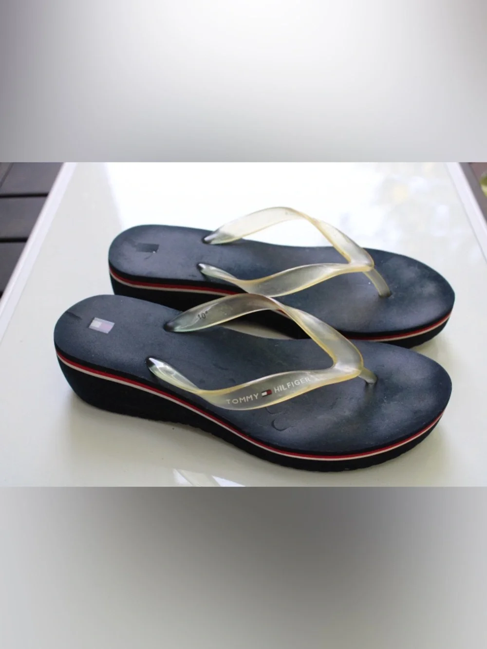 Vintage Tommy Hifigee y2k wedge sandals